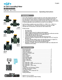Thumbnail of document Manual - 2581 FlowtraMag Magnetic Flow Meter